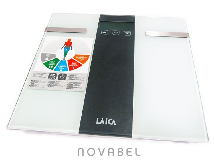 Imagen de Báscula de baño electrónica con cálculo composición corporal LAICA