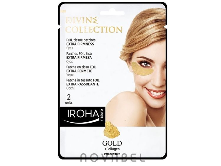 Imagen de Parches de ojos Iroha Nature Foil Oro Extra Firmeza