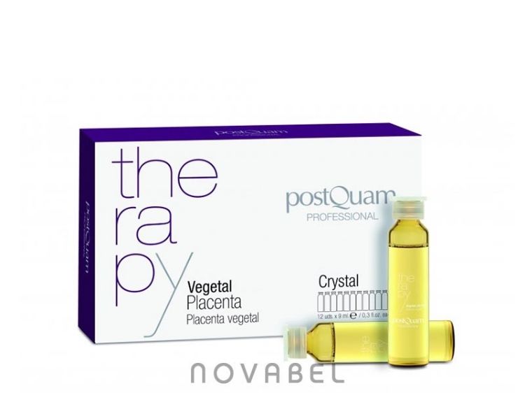 Imagen de Therapy Ampollas Placenta Vegetal PostQuam Crystal Caída 12x9 ml