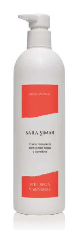 Imagen de Crema Hidratante Sara Simar pieles secas y sensibles 400 ml