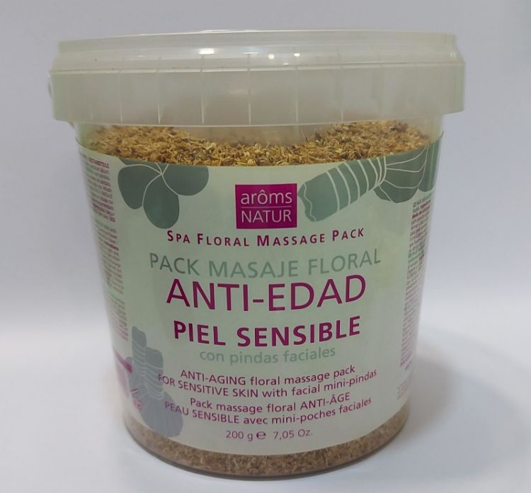 Imagen de Pack Masaje Floral Anti-Edad Aroms Natur Piel Sensible 200 g