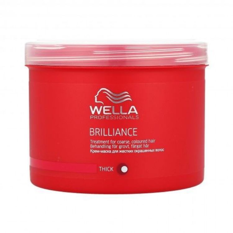 Imagen de Brilliance Tratamiento Wella Cabello Grueso 500 ml