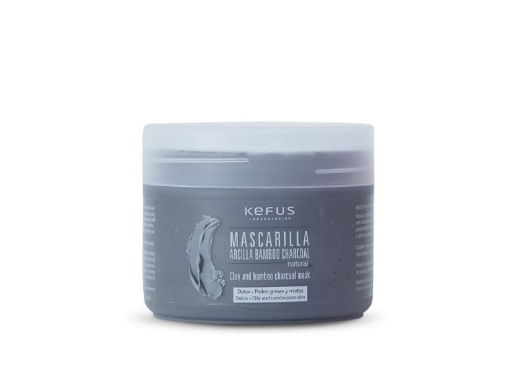 Imagen de Mascarilla Arcilla Bamboo Charcoal Kefus Natural 250 ml