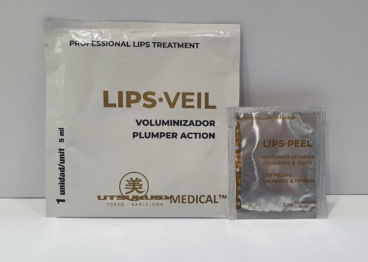 Imagen de Velo + Exfoliante Labios Utsukusy Hyalu In 10 unidades