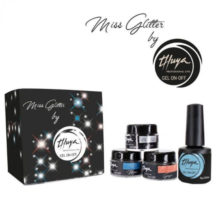 Imagen de Kit Esmaltado Semipermanente Thuya Miss Glitter Mix