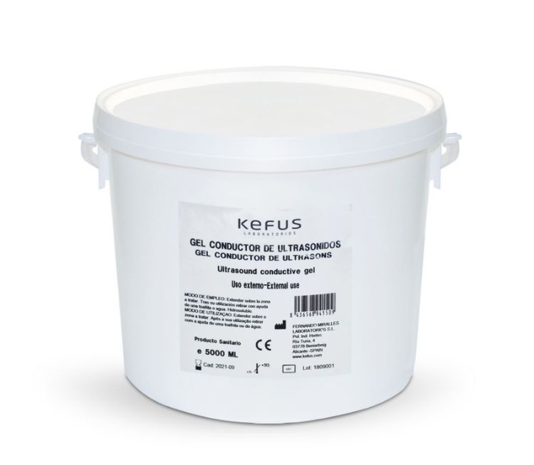 Imagen de Gel Conductor Kefus Ultrasonidos Cubo 5000 ml