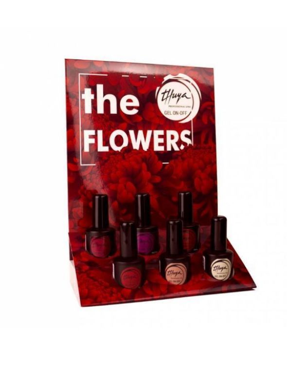 Imagen de Expositor Thuya Esmaltes Semipermanentes The Flowers + REGALO