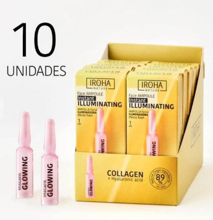 Imagen de Ampollas Flash ILUMINADORA Colágeno Iroha Nature - 10 uds