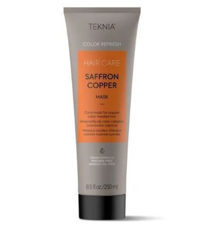 Imagen de Teknia Mascarilla Color Lakmé Cabellos Cobrizos Saffron Copper Mask 250 ml