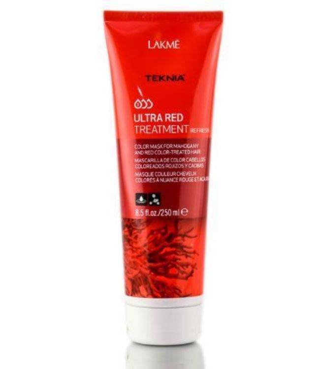 Imagen de Teknia Mascarilla Cabellos Coloreados Rojizos Lakmé Ultra Red Treatment Refresh 250 ml