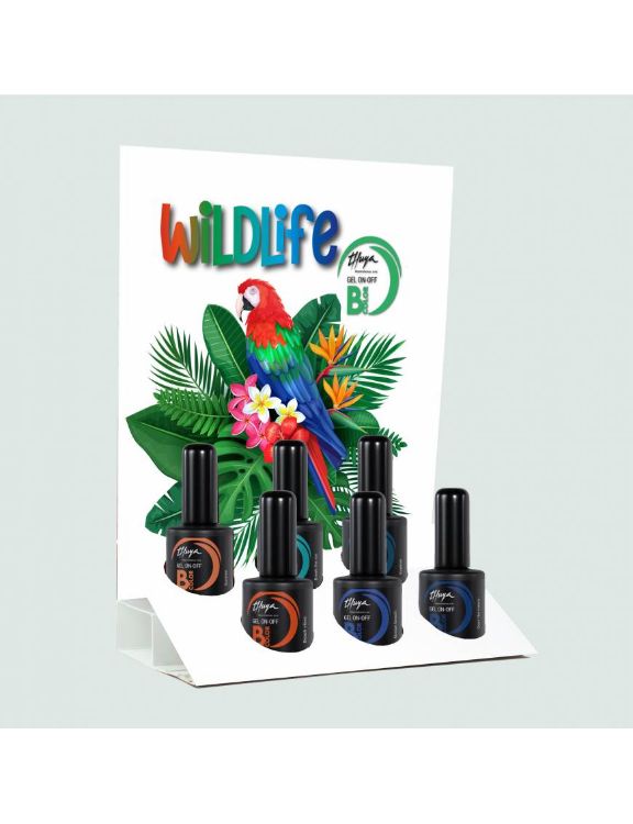 Imagen de Expositor 'Wildlife' Thuya Esmaltes Semipermanentes On-off B-COLOR