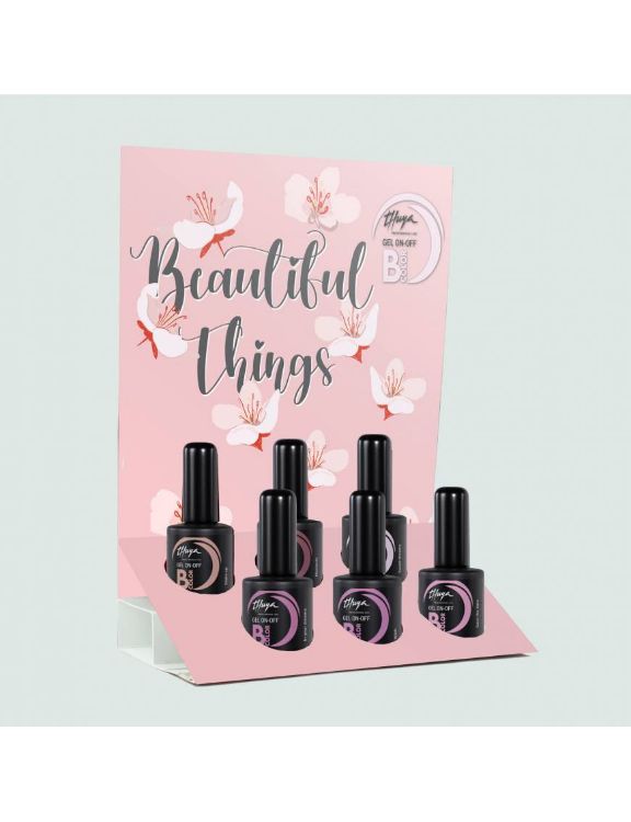 Imagen de Expositor 'Beautiful Things' Thuya Esmaltes Semipermanentes On-off  B-COLOR